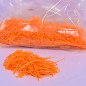 Shredded carrots per kg