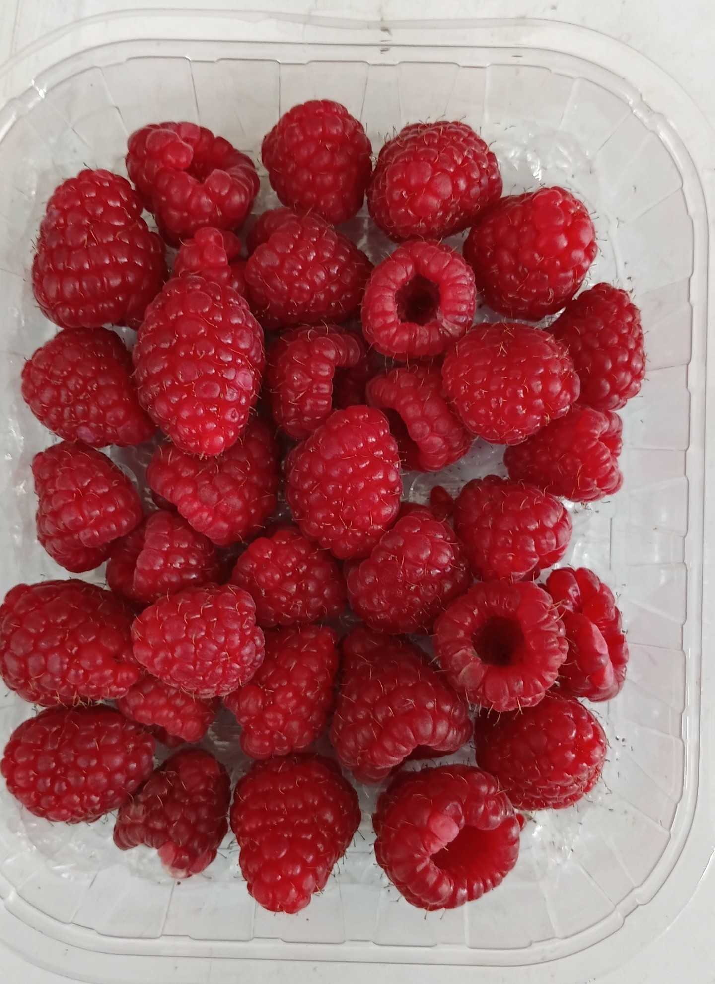 Raspberries per punnet